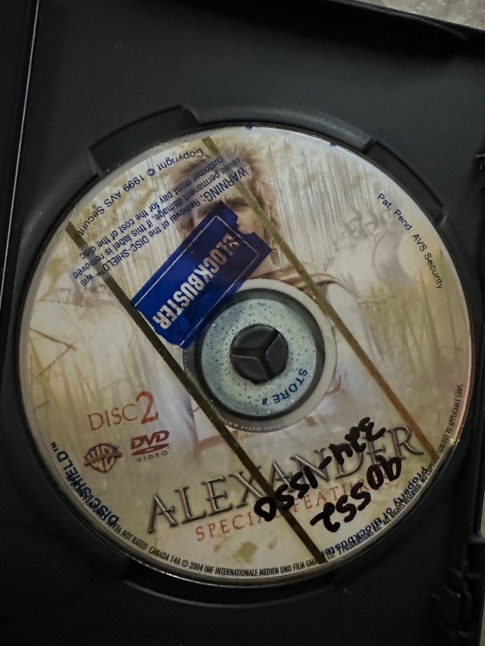 Warner Bros. Alexander Special Edition Disc 2 - White & Blue Label
